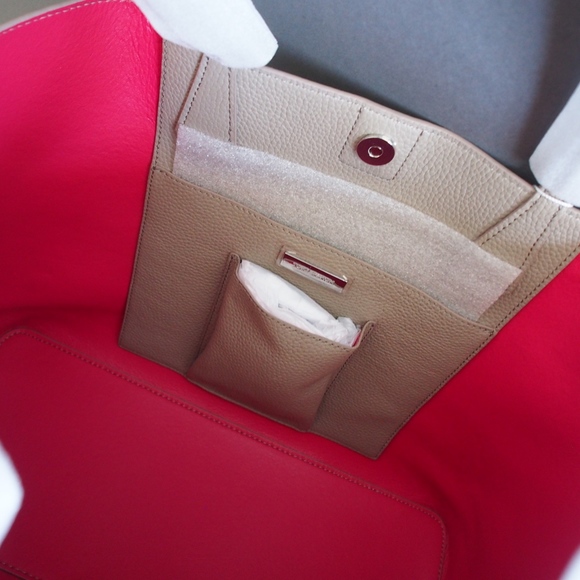 Tory Burch PerryTote - French Grey/Dark Peony - Picture 6 of 7